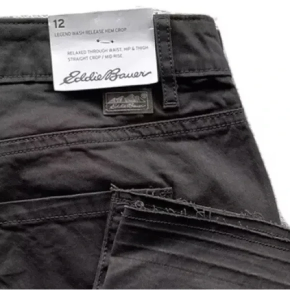Eddie Bauer Women's Legend Wash Release Hem Crop Size: 12 - Picture 7 of 8
